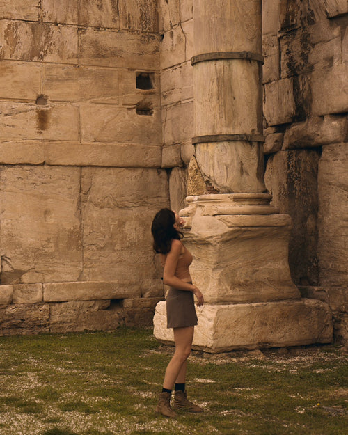 Back Twist Slim Fit Top