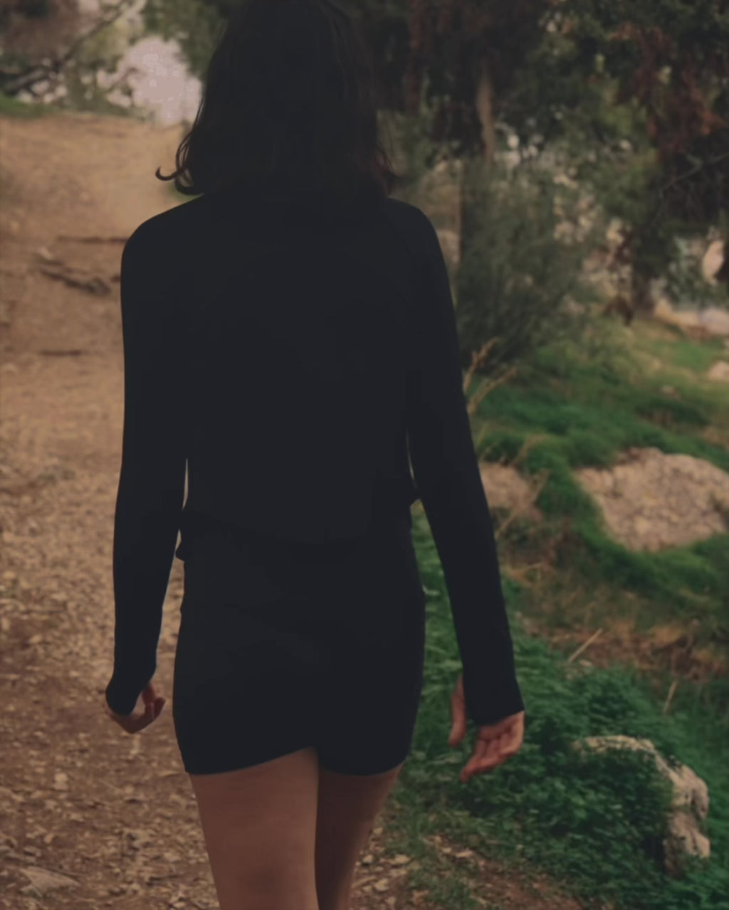 提臀剪裁三分褲